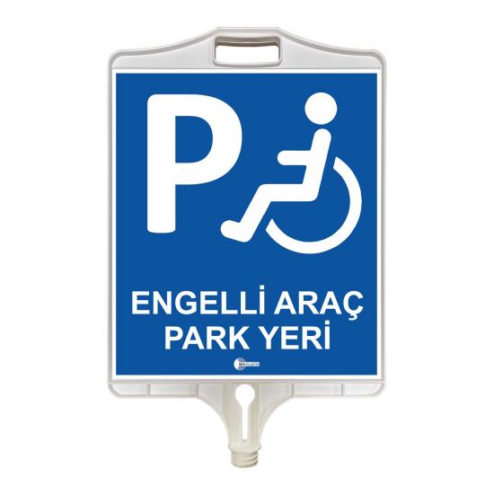 ENGELLİ PARK YERİ TABELASI ÇİFT TARAFLI 9302