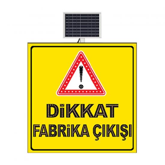 DİKKAT FABRİKA ÇIKIŞI SARI ZEMİN 9643