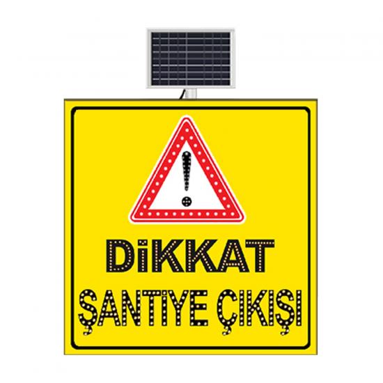 DİKKAT ŞANTİYE ÇIKIŞI SARI ZEMİN 9644