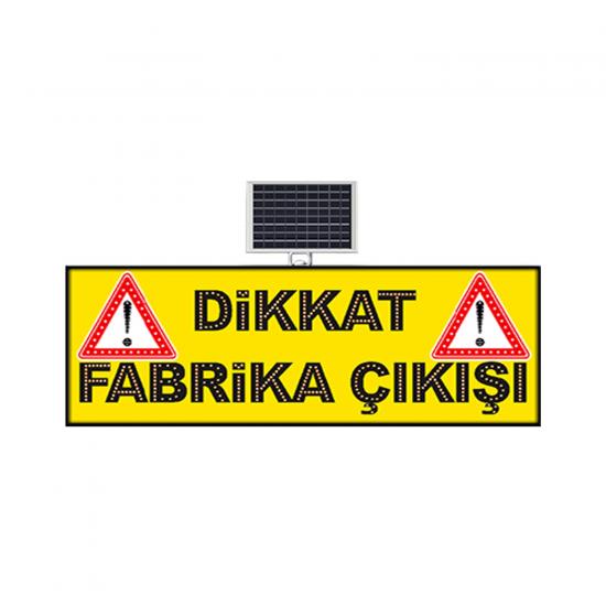 DİKKAT FABRİKA ÇIKIŞI SARI ZEMİN 9653