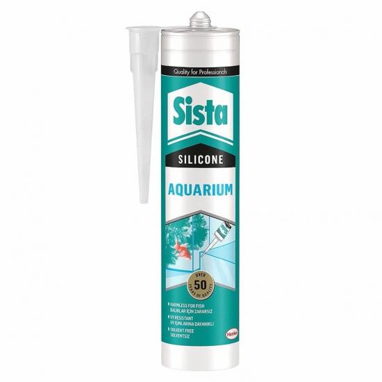 Sista Akvaryum Silikon (Şeffaf, Siyah….310ml) 