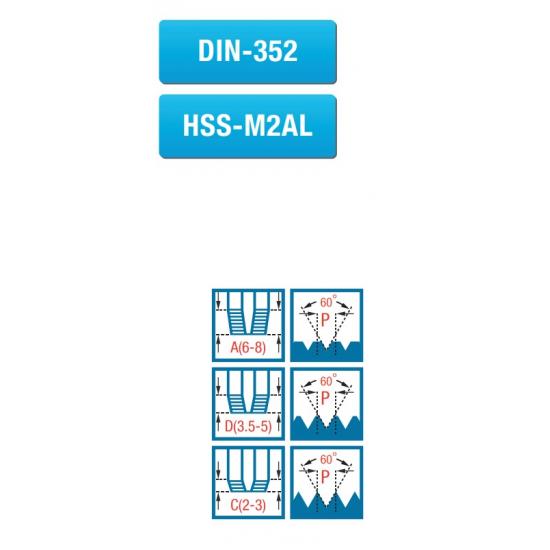 SOL 3 PARÇALI TAKIM EL KILAVUZU DIN-352 HSS-M2AL